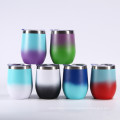 Top Quality 12 oz Egg Shape Stainless Steel Cup Sublimation Wine Cups luxury custom logo double wall wine cup tumbler